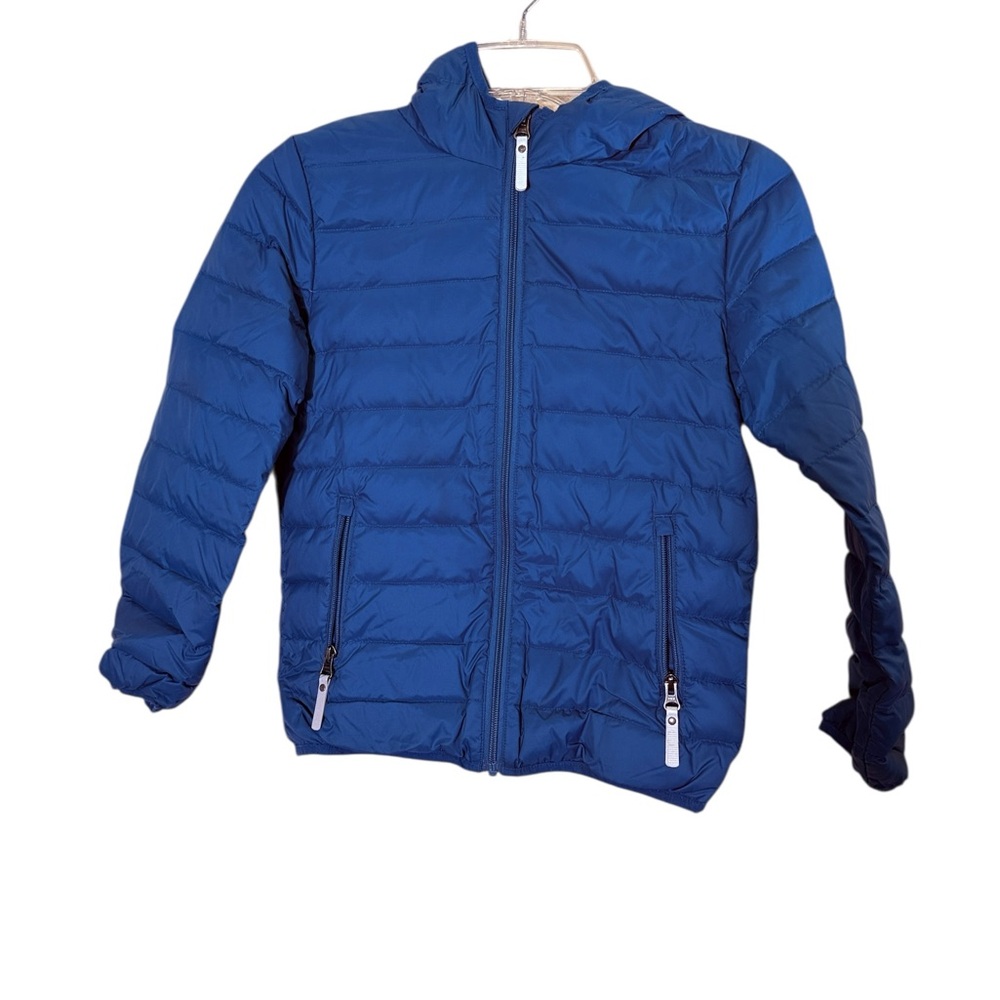 Hanna Andersson Children’s Vibrant Blue Down Puffer Winter Jacket sz 10
